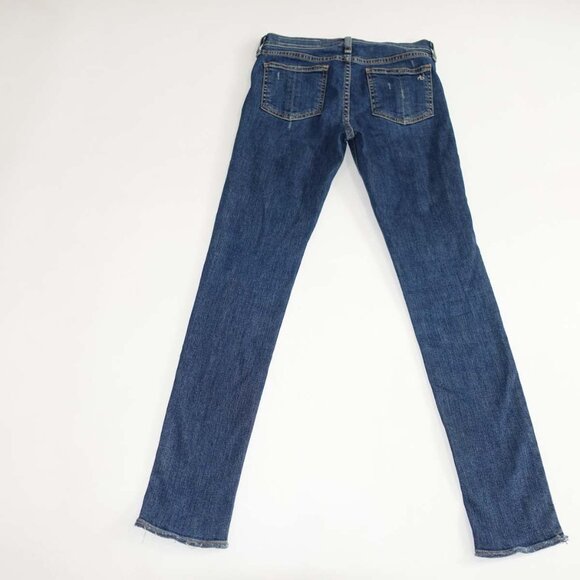 Rag & Bone Women's Skinny Jeans Size 25 Blue Low Rise 28" Inseam La Paz Wash - Picture 7 of 8